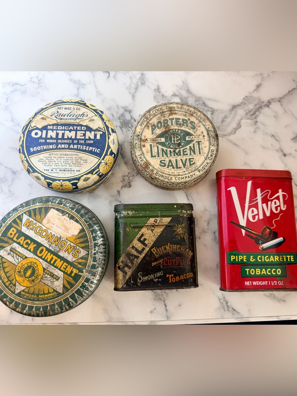 Vintage tin collection